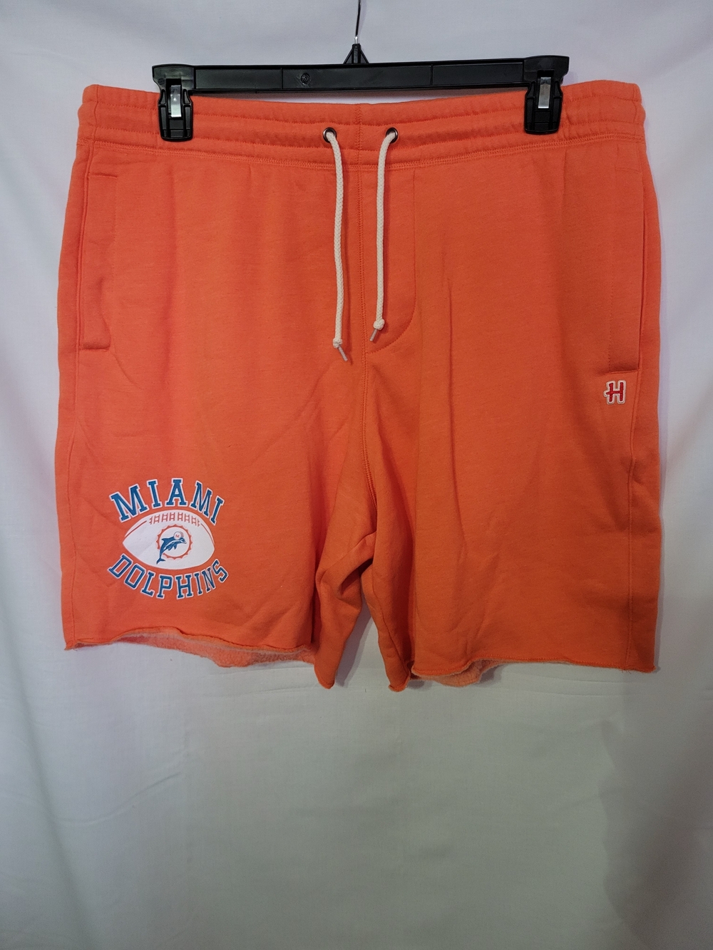 HOMAGE Retro Orange Miami Dolphins Men's Athletic Sweat Shorts
